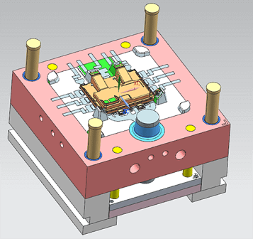 The core plate, also known as the movable plate or B plate, holds the core