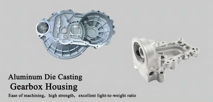 Aluminum Gearbox housings, often crafted through die casting