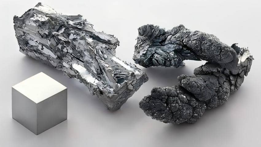 The density of zinc or zinc alloys adjusted based on the alloying elements