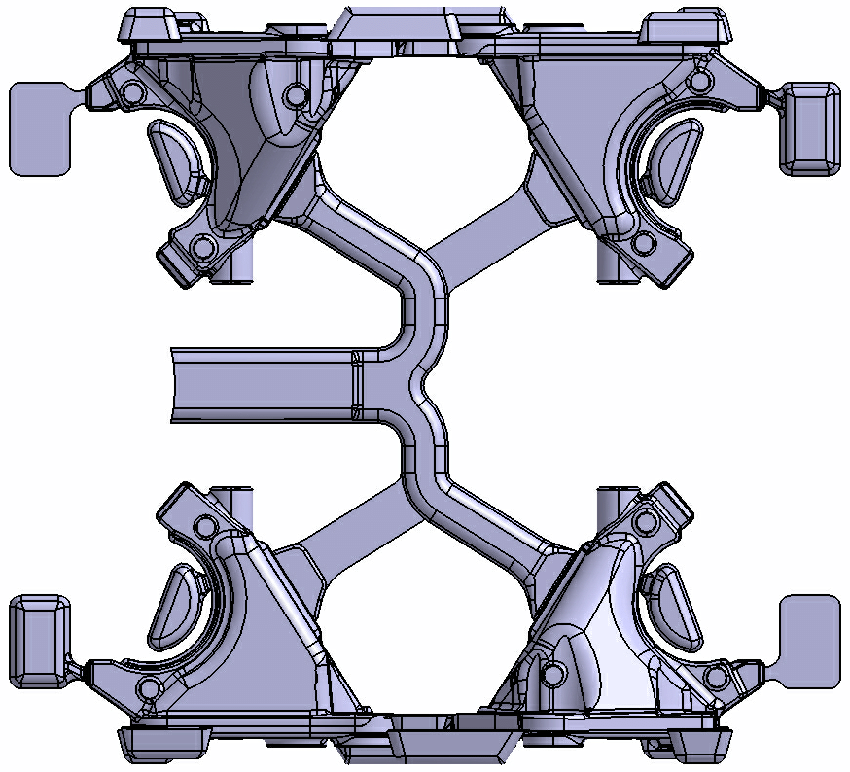 runner-design-in-die-casting-design Proper die casting die design ensures smooth and efficient metal flow.