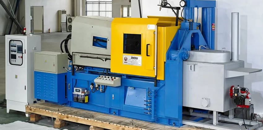How to Design Zinc Alloy Die Castings 1 The hot chamber die casting machine for producing zinc alloy components.