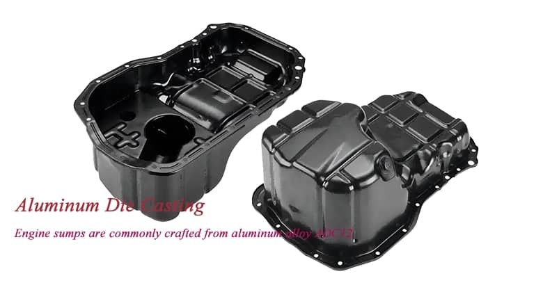 aluminum engine sump 3 die tooling and finished products for aluminium deep oil sumps.