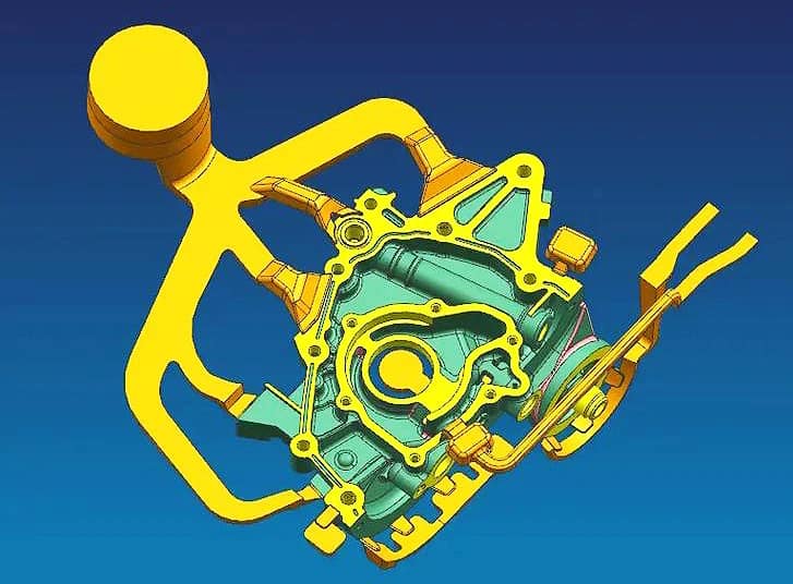 Die Casting vs. Plastic Injection Mold: A Complete Design and Tooling Comparison 3 Die-cast enclosure with venting channels and integrated overflow wells.